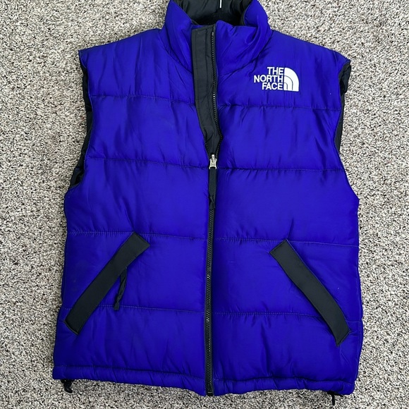 The north face woman purple puffer vest size xsmall - Picture 8 of 12